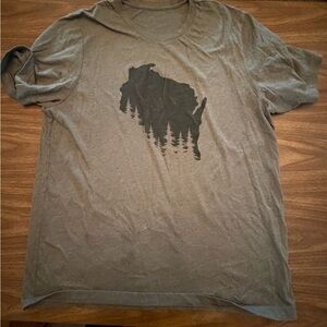 Wisconsin Northwoods Adult T-Shirt - Military Green